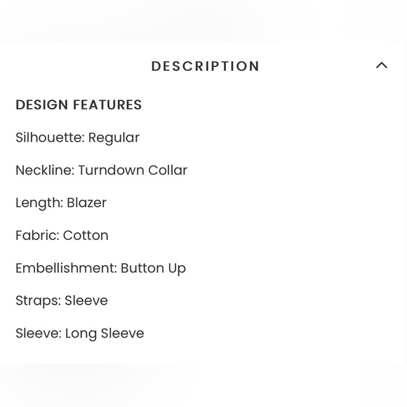 Denim Button Up Pocket Turndown Collar Long Sleeve Jacket Blazer Size Large - Picture 3 of 4